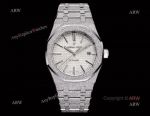 OMF Audemars Piguet Royal Oak 41mm 3120 Movement Forsted Gold White Face Watch